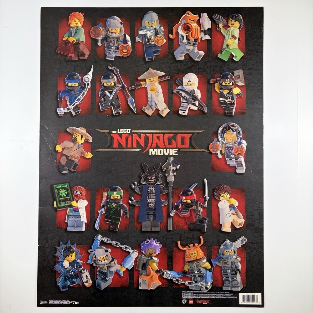 LEGO Ninjago‎ Movie Poster Minifigures Grid Trends International 18x24